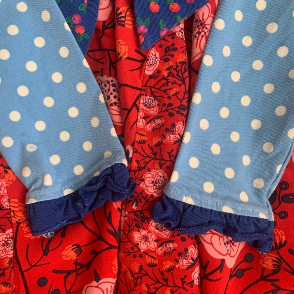Matilda Jane Polka Dot Top Floral Bottom Dress Size 6 - Picture 13 of 13